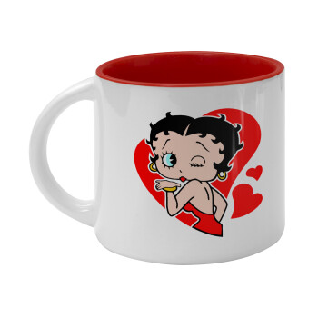 Betty Boop, Κούπα κεραμική 400ml Λευκή/Κόκκινη