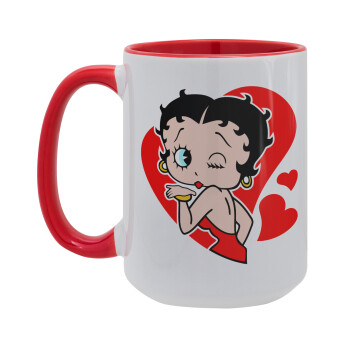 Betty Boop, Κούπα Mega 15oz, κεραμική Κόκκινη, 450ml