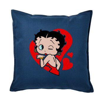 Betty Boop, Sofa cushion Blue 50x50cm includes filling