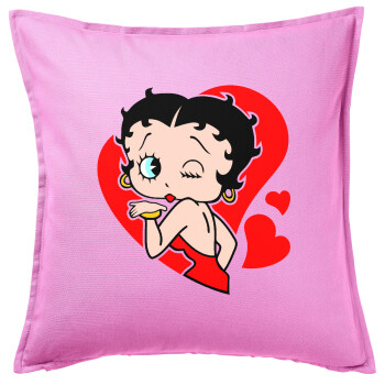 Betty Boop, Sofa cushion Pink 50x50cm includes filling