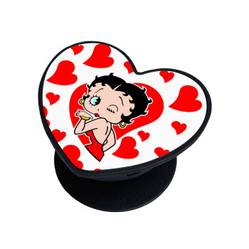 Betty Boop, Phone Holders Stand  καρδιά Μαύρο Βάση Στήριξης Κινητού στο Χέρι