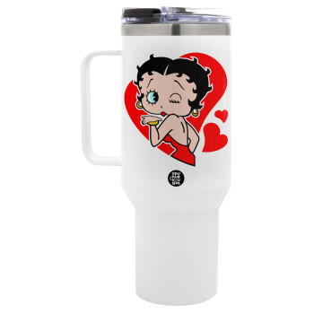 Betty Boop, Mega Stainless steel Tumbler with lid, double wall 1,2L