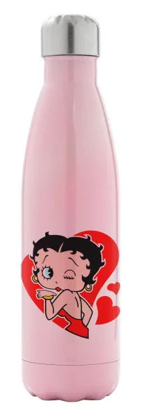 Betty Boop — Metal mug thermos Pink Iridiscent (Stainless steel), double wall, 500ml