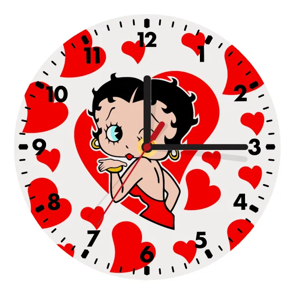 Betty Boop — Ρολόι τοίχου ξύλινο (20cm)