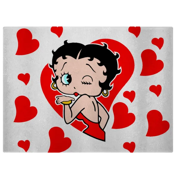 Betty Boop — Επιφάνεια κοπής γυάλινη (38x28cm)