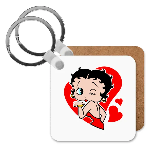 Betty Boop — Ξύλινο τετράγωνο