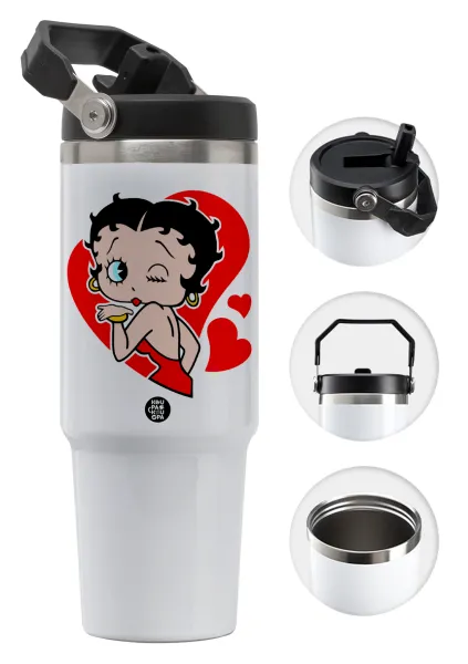 Betty Boop — Θερμός Ανοξείδωτο 30oz με χερούλι