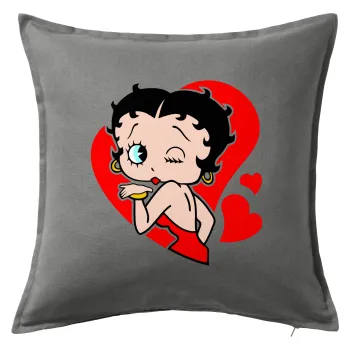 Betty Boop, Sofa cushion Grey 50x50cm includes filling