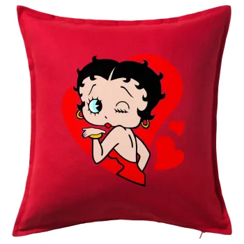 Betty Boop, Sofa cushion RED 50x50cm includes filling