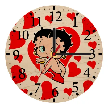 Betty Boop, Ρολόι τοίχου ξύλινο plywood (20cm)