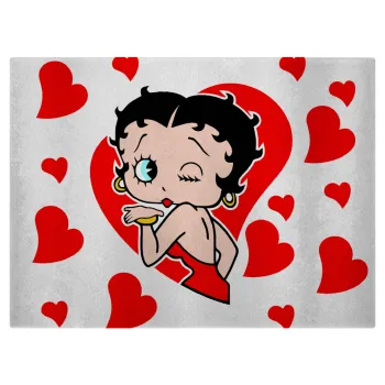 Betty Boop, Επιφάνεια κοπής γυάλινη (38x28cm)