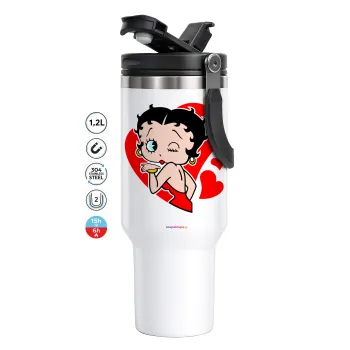 Betty Boop, Mega Tumbler με καπάκι, διπλού τοιχώματος (θερμό) 1,2L