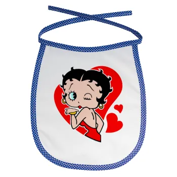 Betty Boop, Σαλιάρα μωρού αλέκιαστη με κορδόνι Μπλε