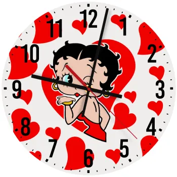 Betty Boop, Ρολόι τοίχου ξύλινο (30cm)