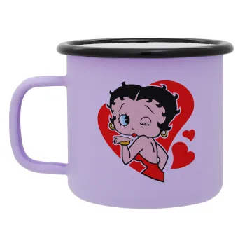 Betty Boop, Κούπα Μεταλλική εμαγιέ ΜΑΤ Light Pastel Purple 360ml