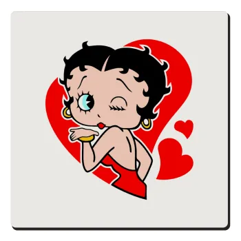 Betty Boop, Τετράγωνο μαγνητάκι ξύλινο 6x6cm