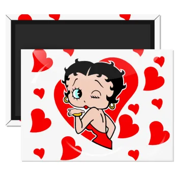 Betty Boop, Ορθογώνιο μαγνητάκι ψυγείου διάστασης 9x6cm