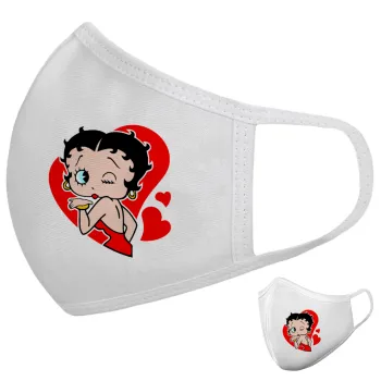 Betty Boop, Μάσκα υφασμάτινη υψηλής άνεσης παιδική (Δώρο πλαστική θήκη)