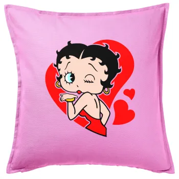 Betty Boop, Sofa cushion Pink 50x50cm includes filling