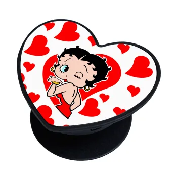 Betty Boop, Phone Holders Stand  καρδιά Μαύρο Βάση Στήριξης Κινητού στο Χέρι