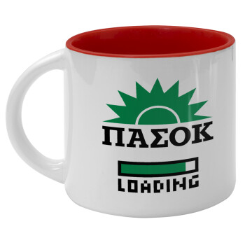 ΠΑΣΟΚ Loading, Κούπα κεραμική 400ml Λευκή/Κόκκινη
