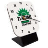 Quartz Wooden table clock with hands (10cm)