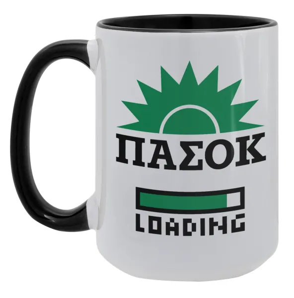 ΠΑΣΟΚ Loading — Mega 15oz Μαύρη