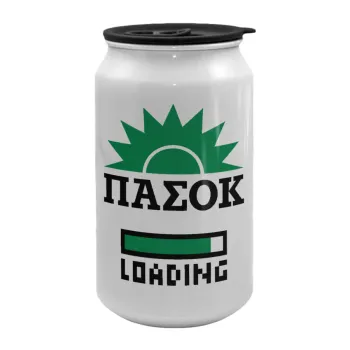 ΠΑΣΟΚ Loading, Κούπα ταξιδιού μεταλλική με καπάκι (tin-can) 500ml