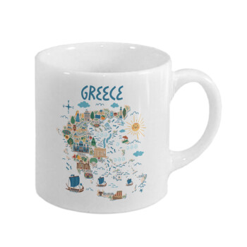 Χάρτης Ελλάδος, Κουπάκι κεραμικό, για espresso 150ml