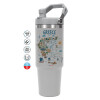GREY Travel Tumbler with Handle 890ml