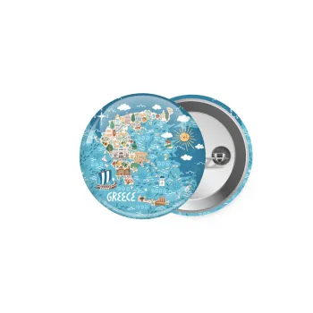 Greek map, Κονκάρδα παραμάνα 5cm