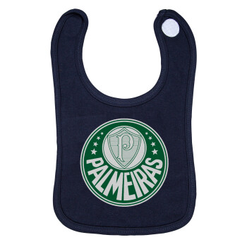 Palmeiras, Σαλιάρα με Σκρατς 100% Organic Cotton Μπλε (0-18 months)