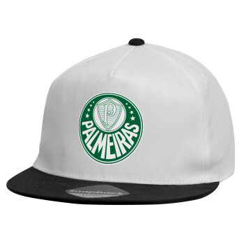 Palmeiras, Καπέλο παιδικό Snapback, 100% Βαμβακερό, Λευκό