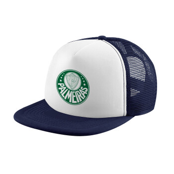 Palmeiras, Καπέλο Soft Trucker με Δίχτυ Dark Blue/White 