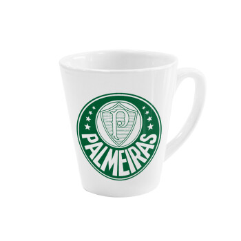 Palmeiras, Κούπα κωνική Latte Λευκή, κεραμική, 300ml