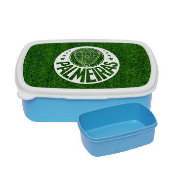 Palmeiras, ΜΠΛΕ παιδικό δοχείο φαγητού (lunchbox) πλαστικό (BPA-FREE) Lunch Βox M18 x Π13 x Υ6cm