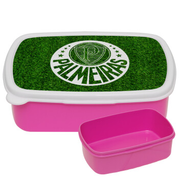 Palmeiras, ΡΟΖ παιδικό δοχείο φαγητού (lunchbox) πλαστικό (BPA-FREE) Lunch Βox M18 x Π13 x Υ6cm