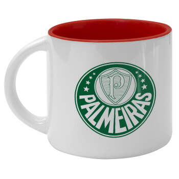 Palmeiras, Κούπα κεραμική 400ml Λευκή/Κόκκινη