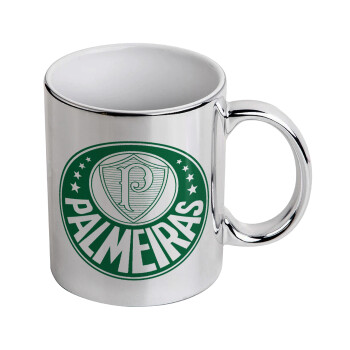Palmeiras, Mug ceramic, silver mirror, 330ml