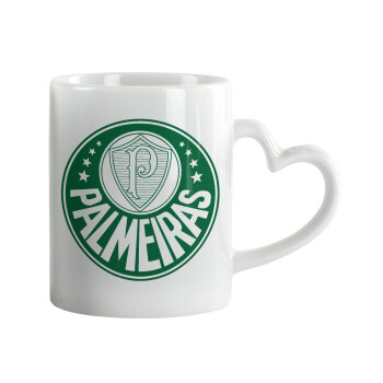 Palmeiras, Mug heart handle, ceramic, 330ml