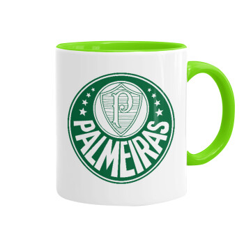 Palmeiras, Mug colored light green, ceramic, 330ml
