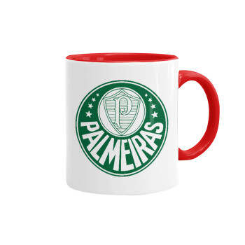 Palmeiras, Mug colored red, ceramic, 330ml