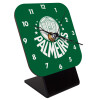 Quartz Wooden table clock with hands (10cm)