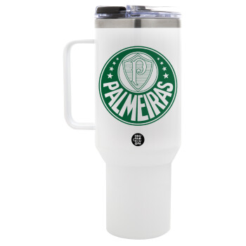 Palmeiras, Mega Stainless steel Tumbler with lid, double wall 1,2L