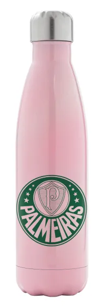 Palmeiras — Μεταλλικό παγούρι θερμός Ροζ Ιριδίζον (Stainless steel), διπλού τοιχώματος, 500ml