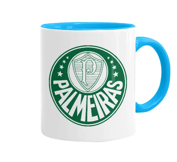 Palmeiras — Κούπα χρωματιστή γαλάζια, κεραμική, 330ml