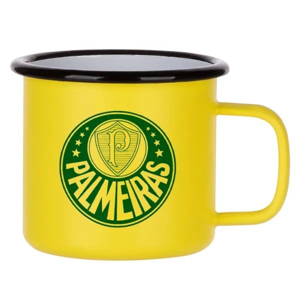 Palmeiras — Κούπα Μεταλλική εμαγιέ ΜΑΤ Κίτρινη 360ml