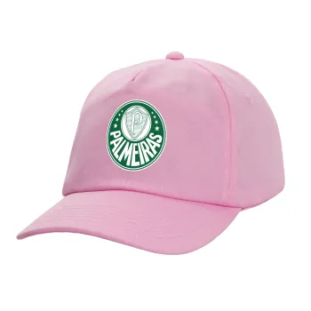 Palmeiras, Adult Baseball Cap, 100% Cotton, PINK (COTTON, ADULT, UNISEX, ONE SIZE)