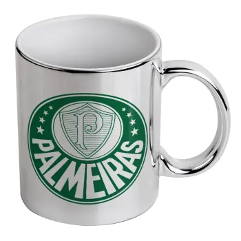 Palmeiras, Κούπα κεραμική, ασημένια καθρέπτης, 330ml