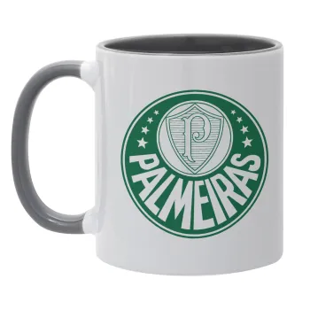 Palmeiras, Κούπα χρωματιστή γκρι, κεραμική, 330ml